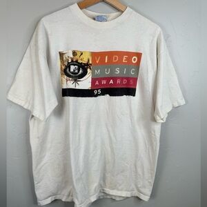 Vintage MTV VMAs 1995 T-Shirt Single-Stitch Tee 90s Music Video Awards XL